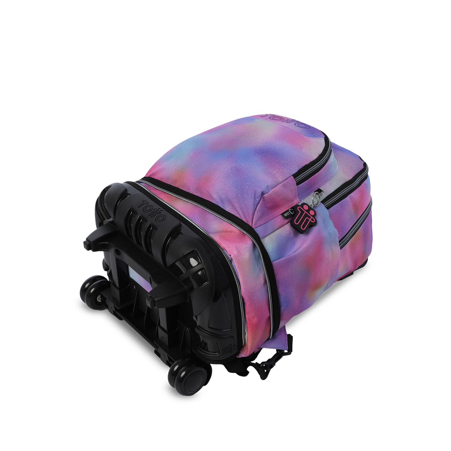 Totto Mochila escolar ruedas Tiza Desmontable Glitter Bloom Poliéster 32 x 45.5 5/5