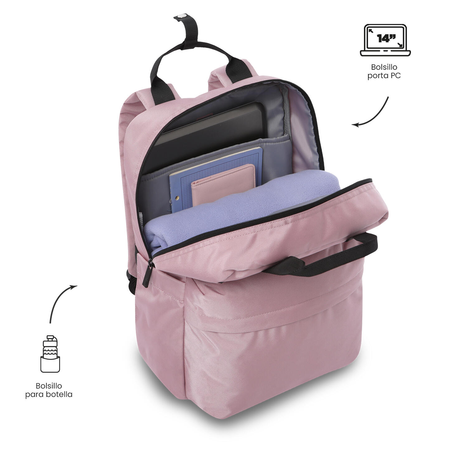 Totto Mochila urbana Joy Zephyr Poliéster 28 x 41.5 x 12 cm 5/5