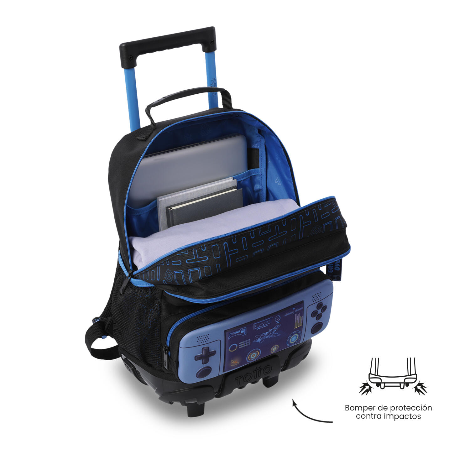 Totto Mochila infantil ruedas Vortex M Vortex Poliéster 29.5 x 41.5 x 19 cm 5/5