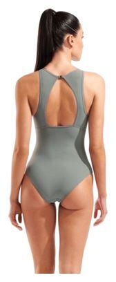 Maillot de Bain Arena Mesh Angle Vert Femme 2/5
