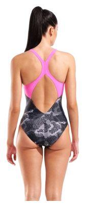 Arena Camo zwempak zwart/roze voor dames 2/5