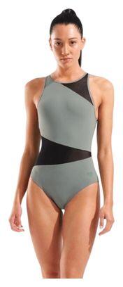 Costume da bagno Arena Mesh Angle Verde Donna