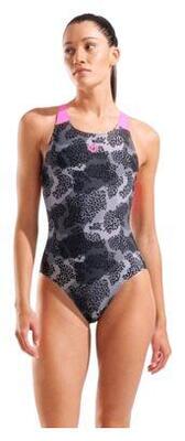 Costume da bagno Arena Camo Nero/Rosa Donna