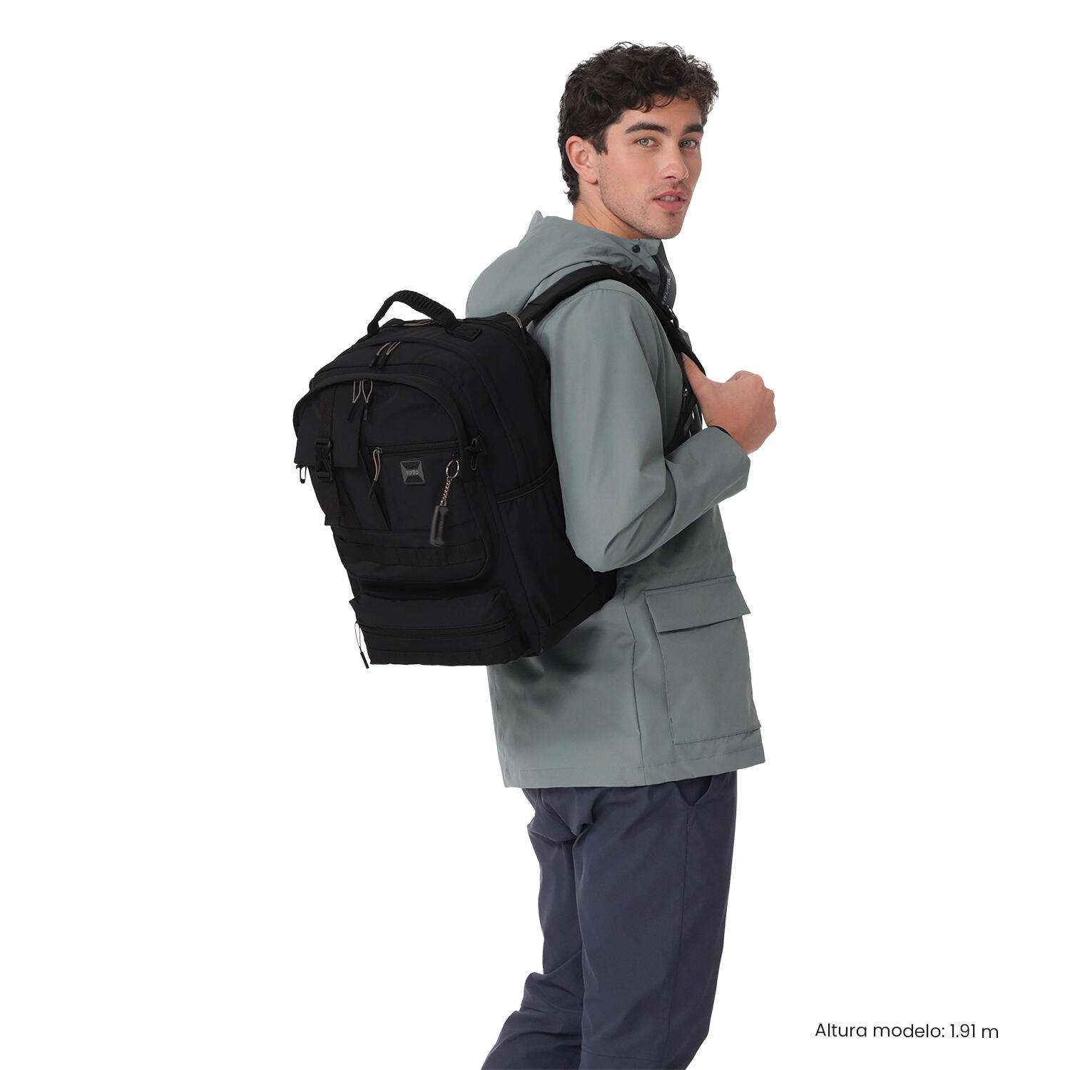 Totto Mochila ejecutiva Spa XL Negro/Dune Poliamida 31 x 46 x 20 cm 2/5