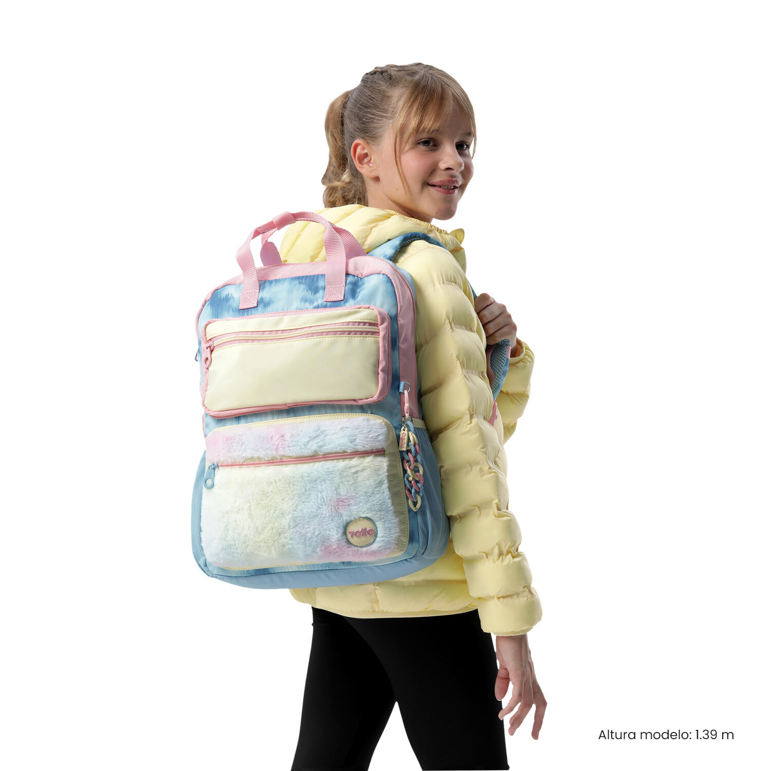 Totto Mochila infantil Bloum M Bloum Blue Poliéster 27 x 37.5 x 11 cm 2/5