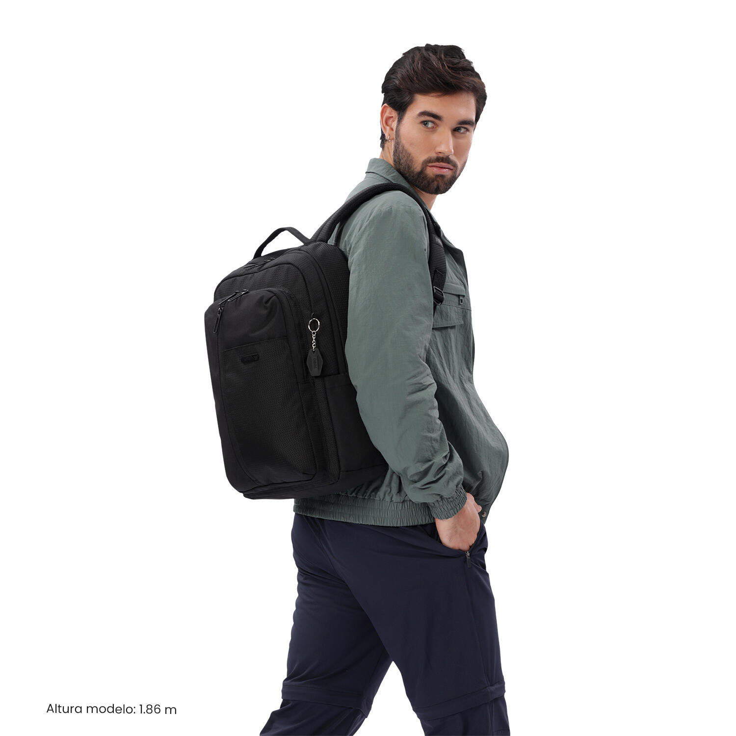 Totto Mochila ejecutiva Drift Negro/Black Poliéster 32 x 45 x 14 cm 2/5