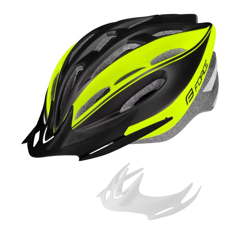 Casca Force Terry Negru/Galben Fluo S-M