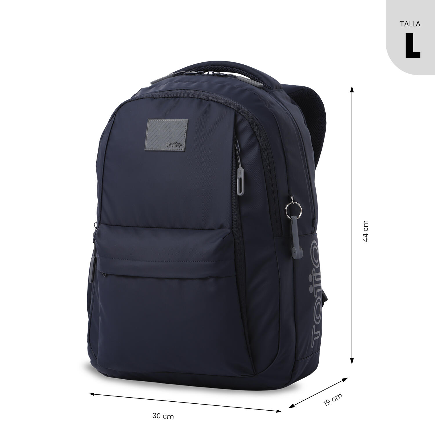 Totto Mochila ejecutiva Kick Salute/Steel Gray Poliuterano 30 x 44 x 19 cm 3/5