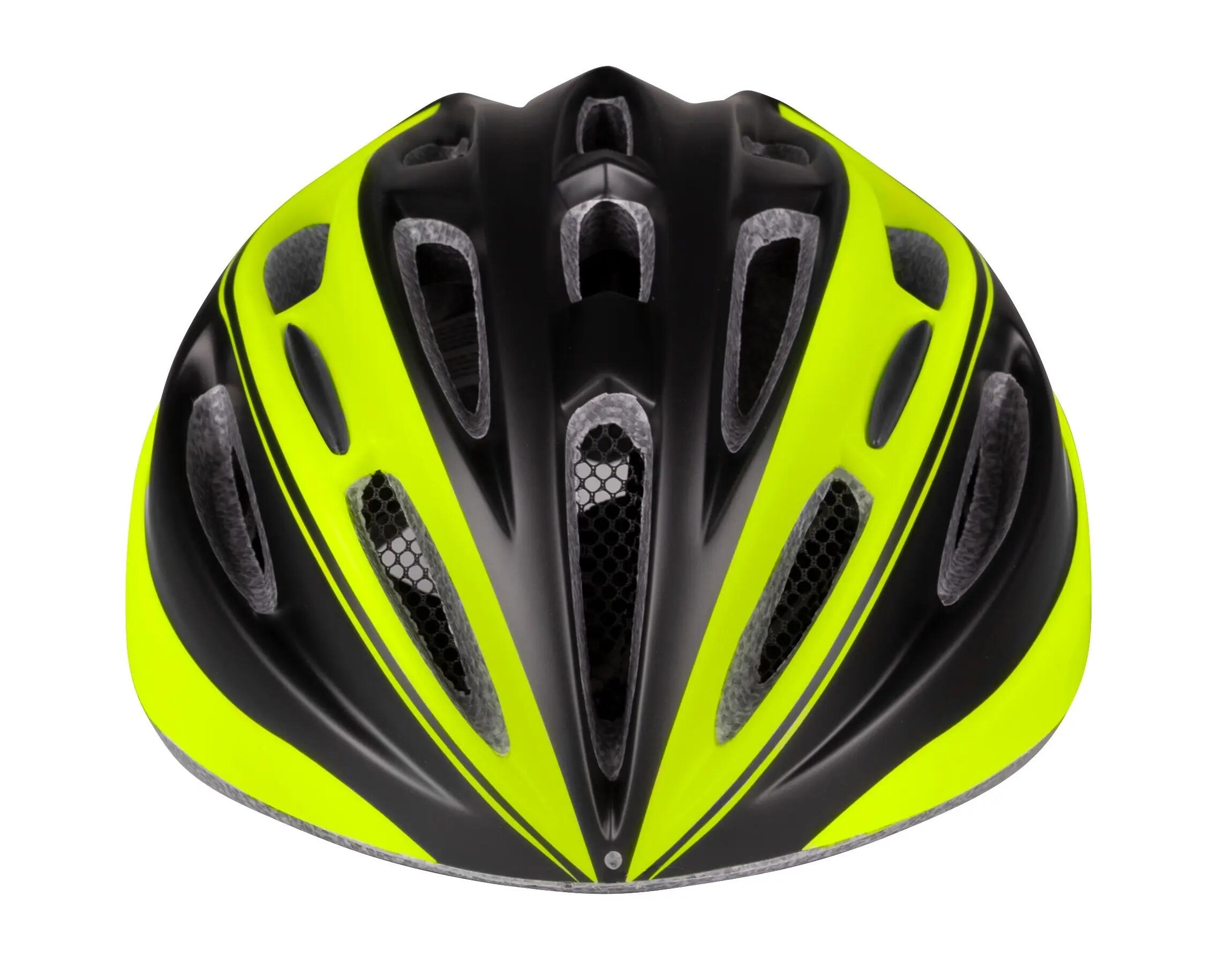 Capacete Force Terry Preto/Amarelo Fluorescente 2/5