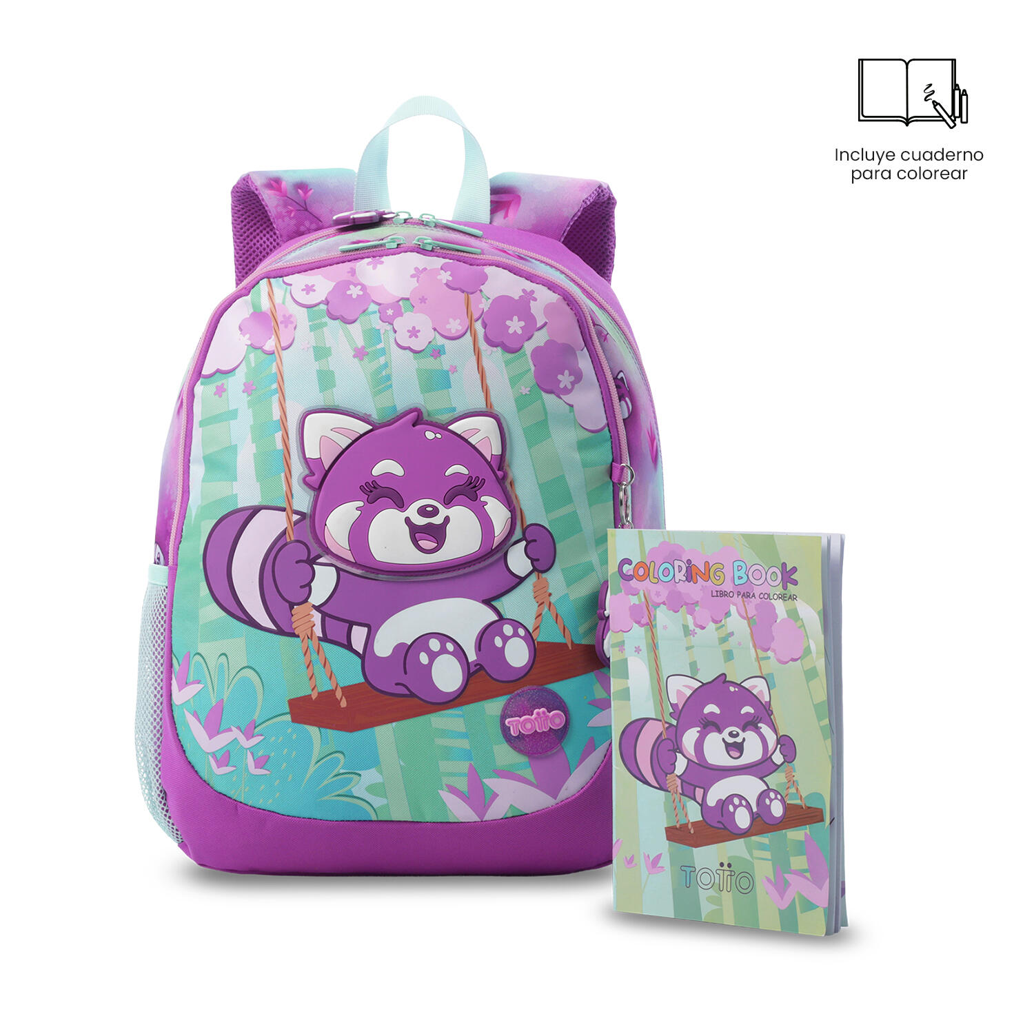 Totto Mochila Infantil Bambu M Bambu Poliéster 32 x 40.5 x 14 cm 5/5