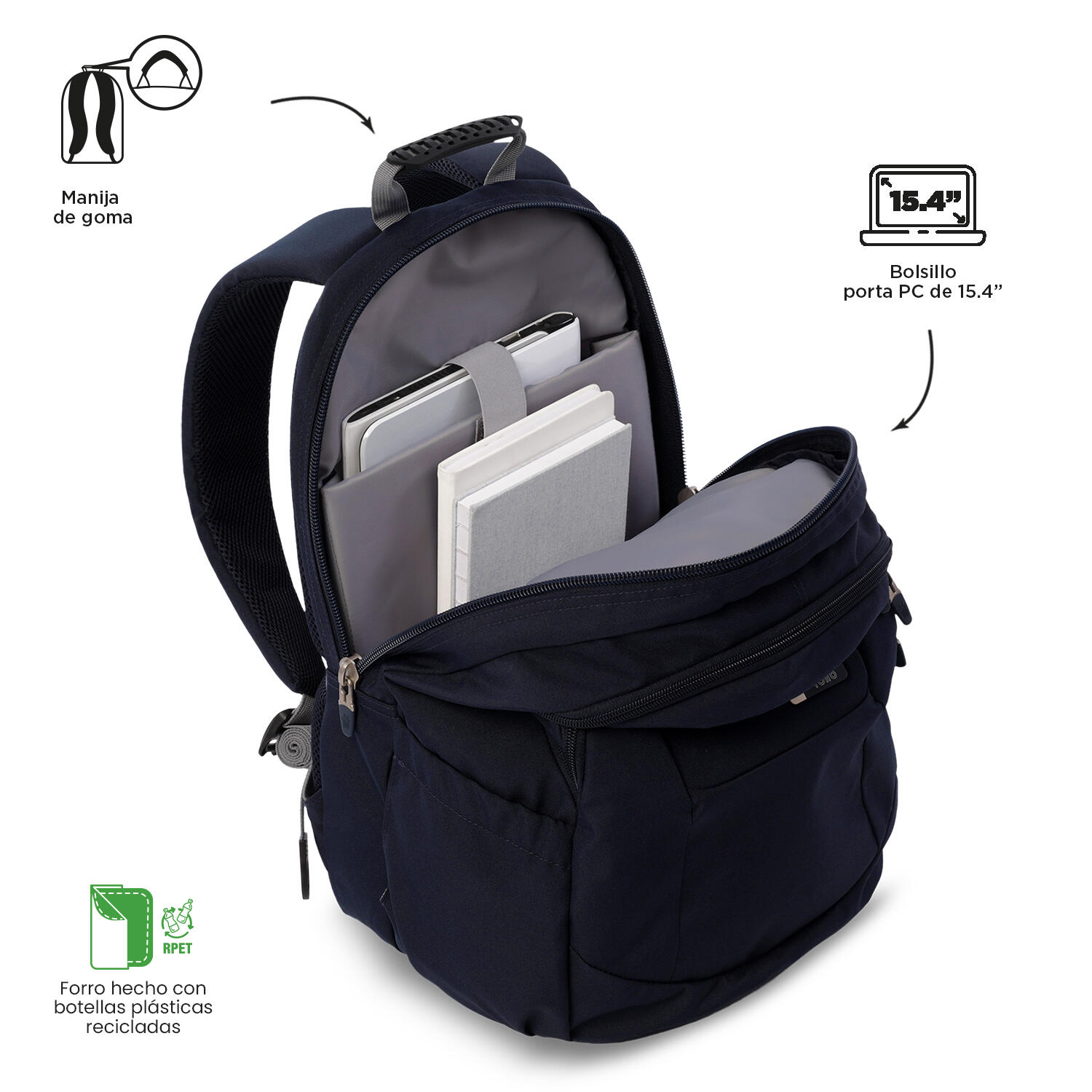 Totto Mochila urbana Krimmler 3.0 Salute/Alloy Poliéster 33 x 48 x 25 cm 5/5