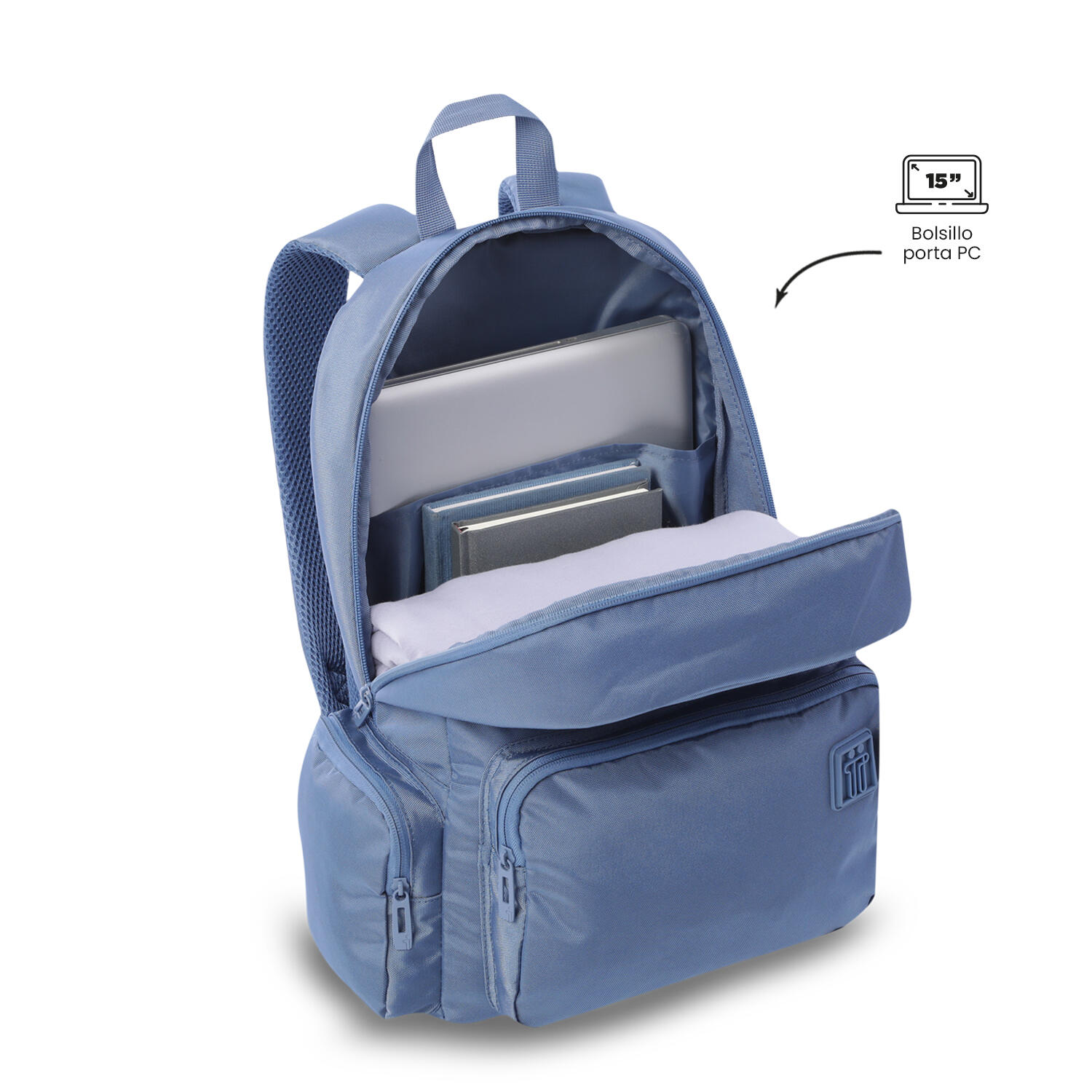 Totto Mochila ejecutiva Kobe Blue Horizon Poliéster 31.5 x 43.5 x 14 cm 5/5