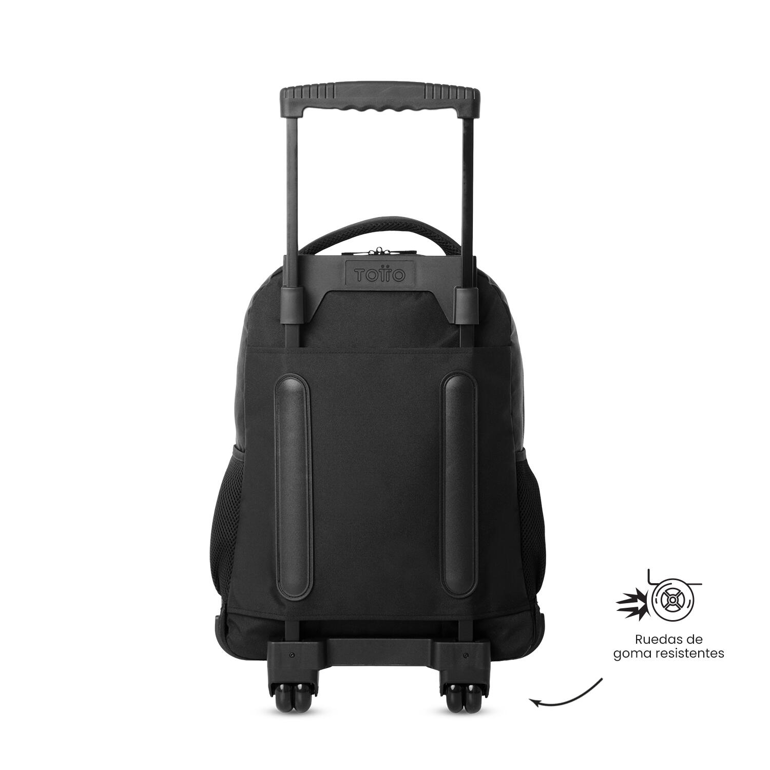 Totto Mochila infantil ruedas SKL L Negro/Black Poliéster 32 x 45.5 x 18 cm 4/5