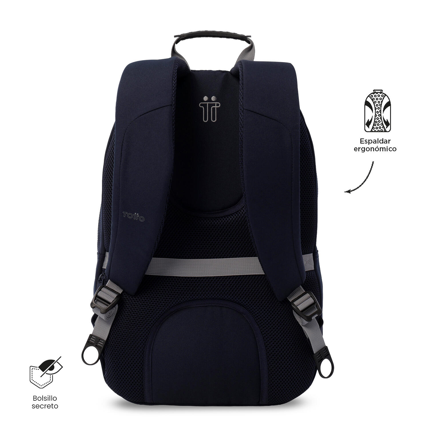 Totto Mochila urbana Krimmler 3.0 Salute/Alloy Poliéster 33 x 48 x 25 cm 4/5