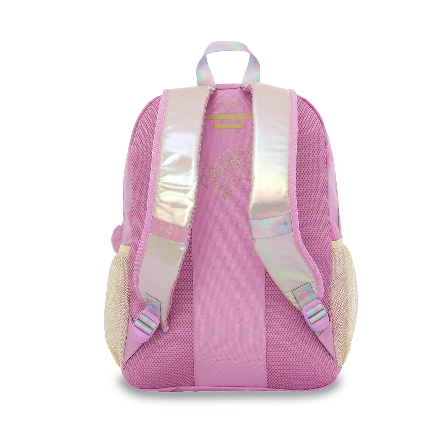 Totto Mochila infantil Unicorn Kisses L Unicorn Kisses Glowy Poliéster 32 x 46 4/5