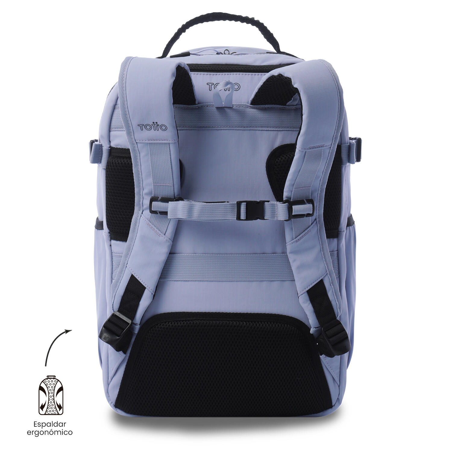 Totto Mochila ejecutiva Spa XL Morado/Negro Poliamida 31 x 46 x 20 cm 4/5