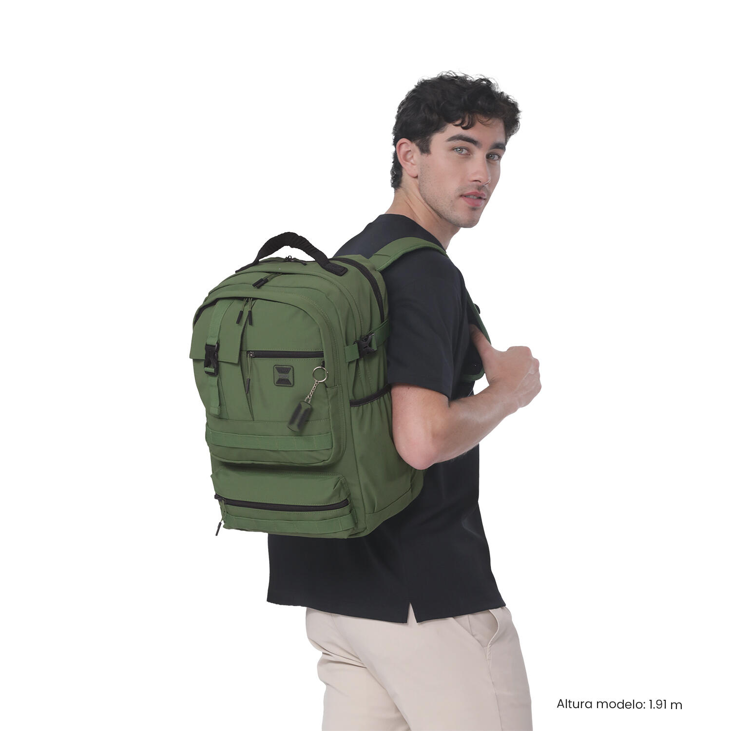 Totto Mochila ejecutiva Spa XL Verde/Negro Poliamida 31 x 46 x 20 cm 2/5