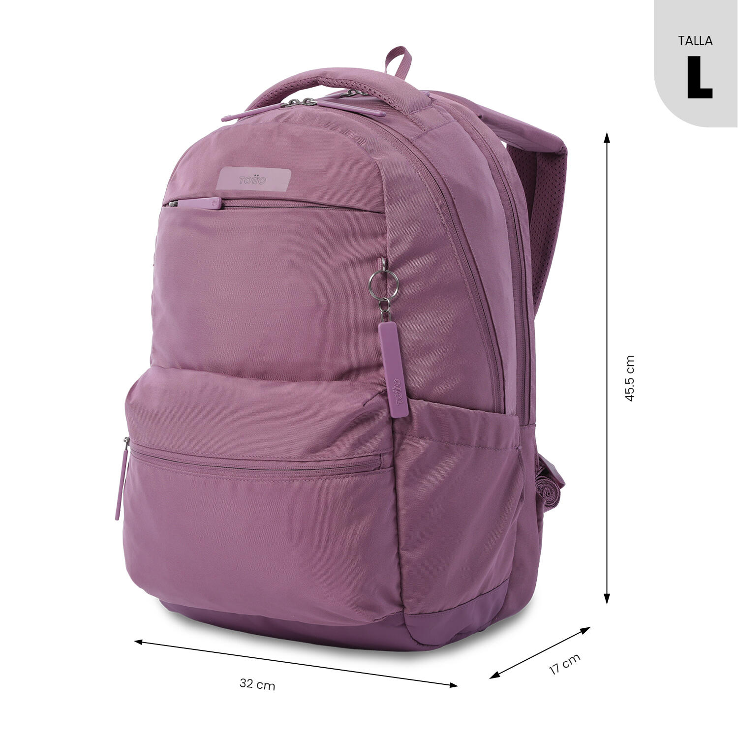 Totto Mochila urbana Comfort 2.0 Grape Nectar Poliéster 32 x 45.5 x 17 cm 3/5