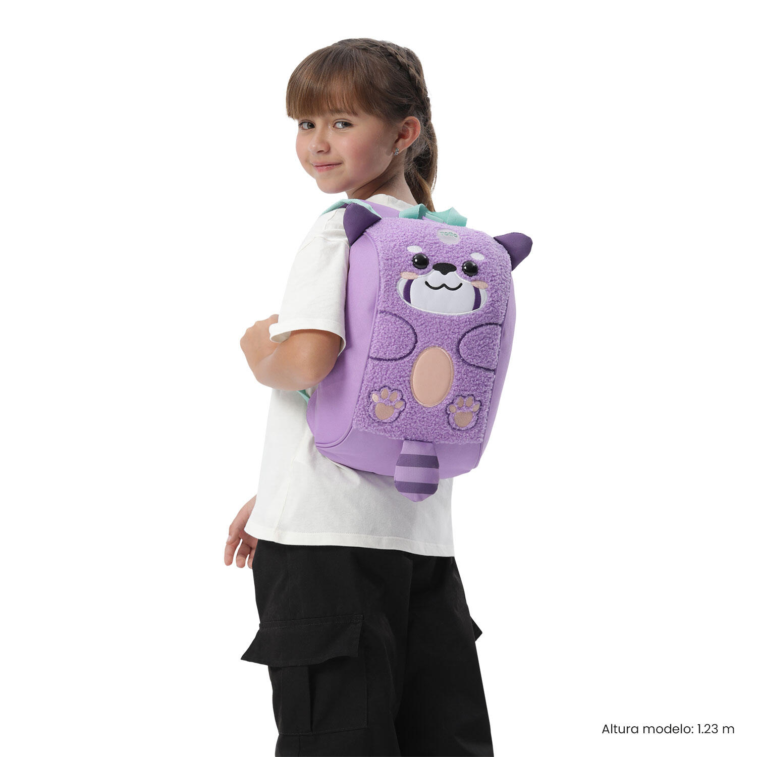 Totto Mochila infantil Kido Amethyst Orchid Poliéster 23 x 34 x 12 cm 2/5
