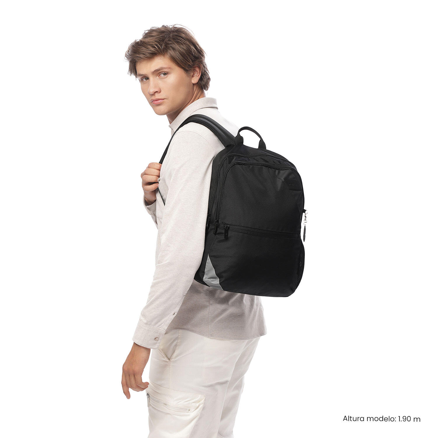 Totto Mochila urbana Koji Negro/Black Poliéster 29 x 43 x 12 cm 2/5