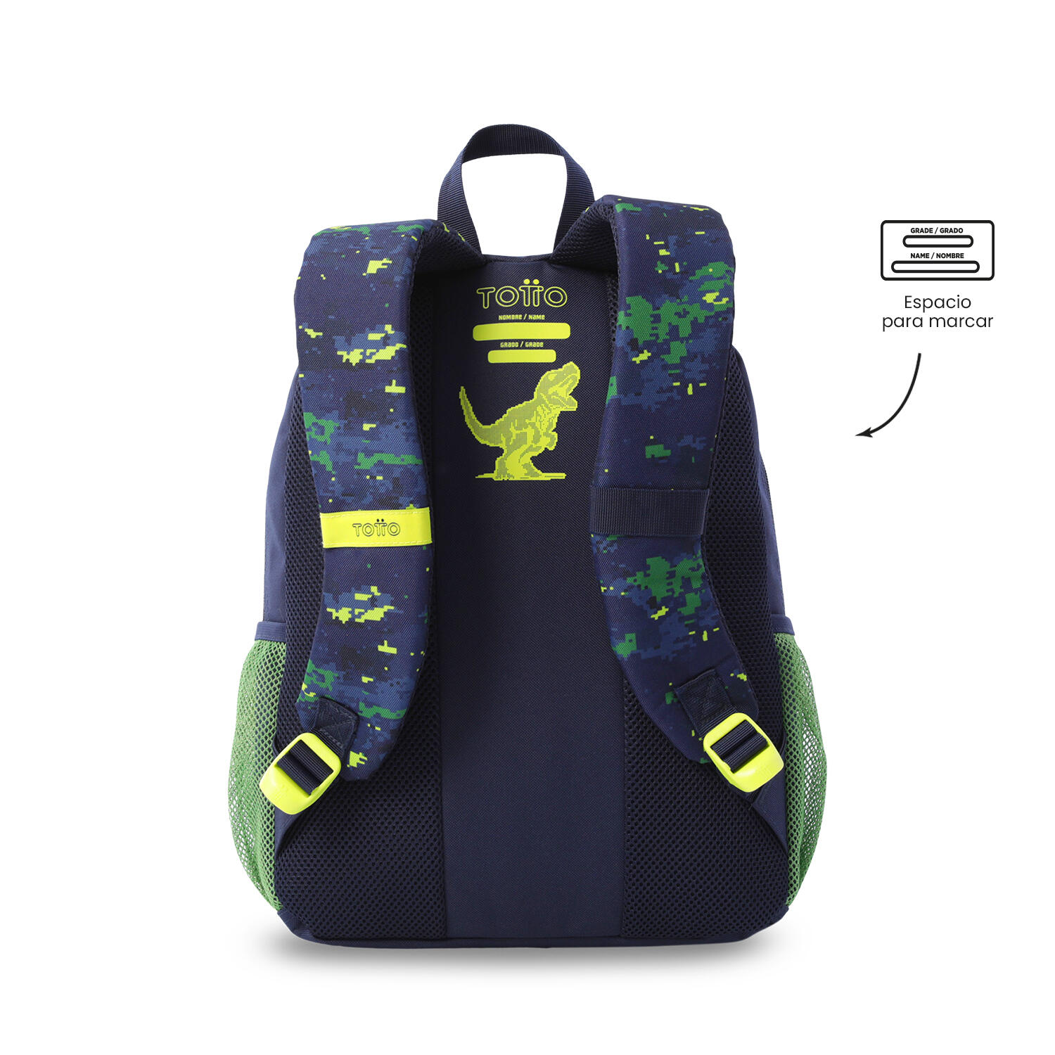 Totto Mochila infantil Digisaurio M Digisaurio Poliéster 29 x 40.5 x 12 cm 4/5