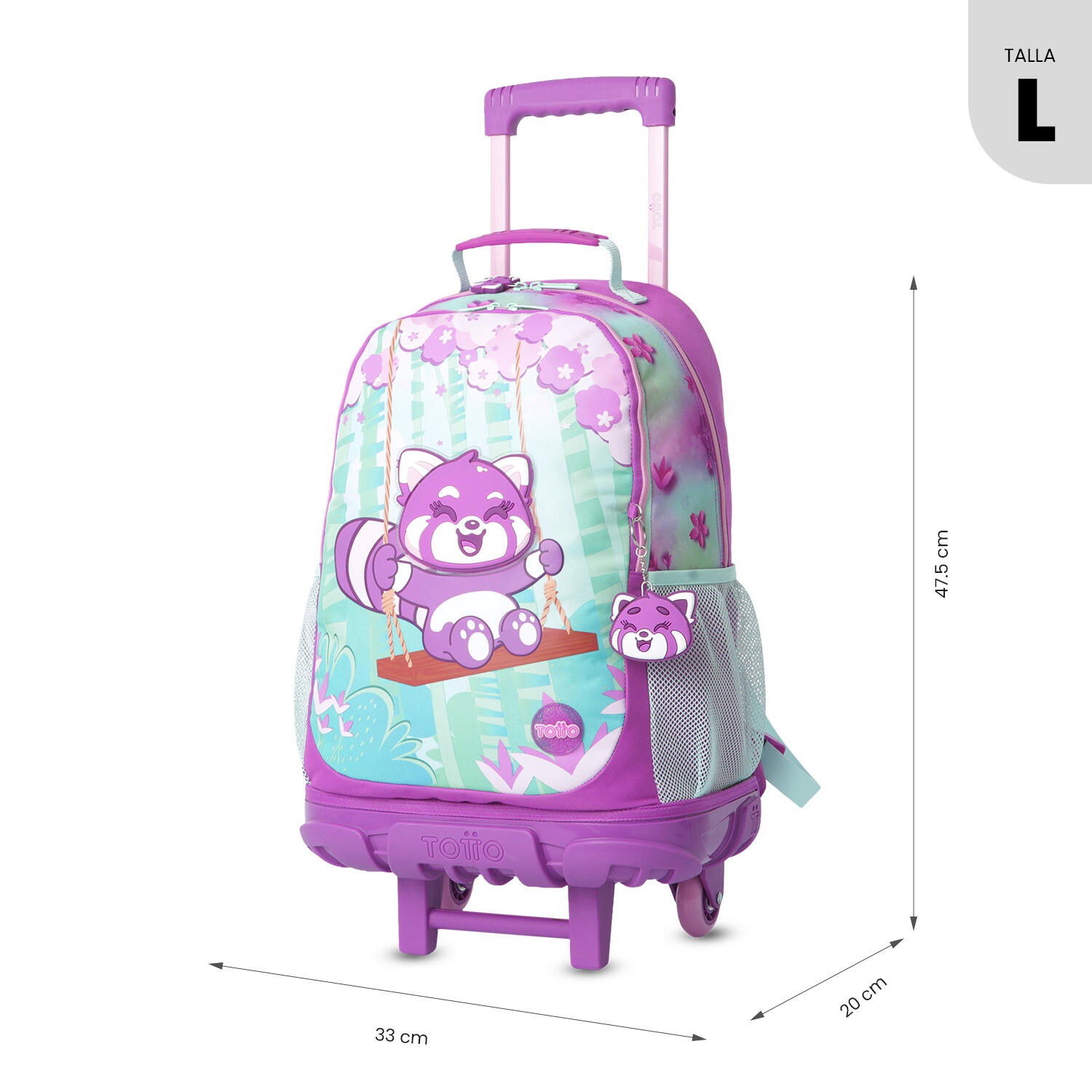 Totto Mochila infantil ruedas Bambu L Bambu Poliéster 33 x 48 x 20 cm 3/5