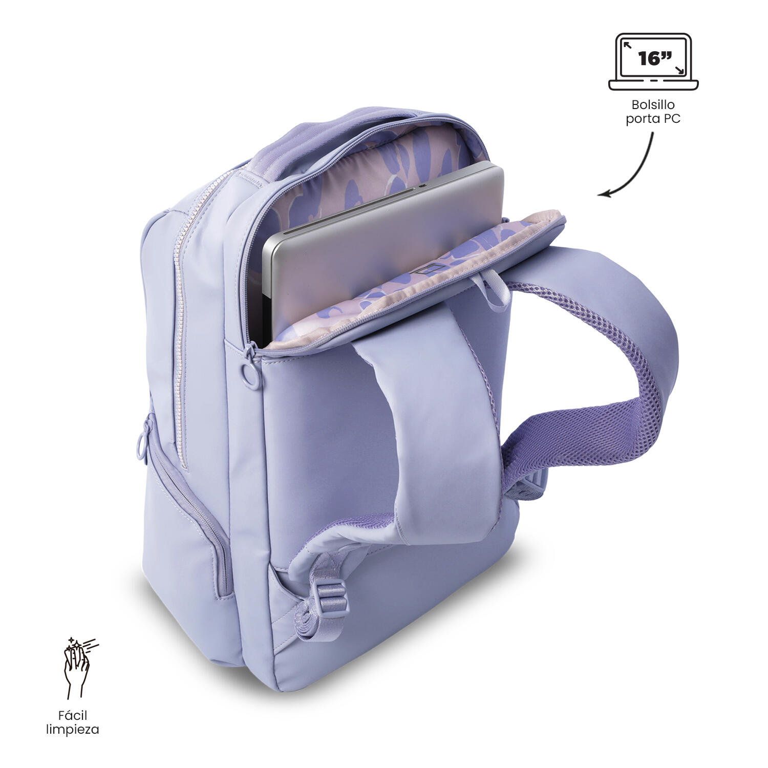 Totto Mochila ejecutiva Laila Cosmic Sky Poliuterano 30.5 x 46 x 18 cm 5/5