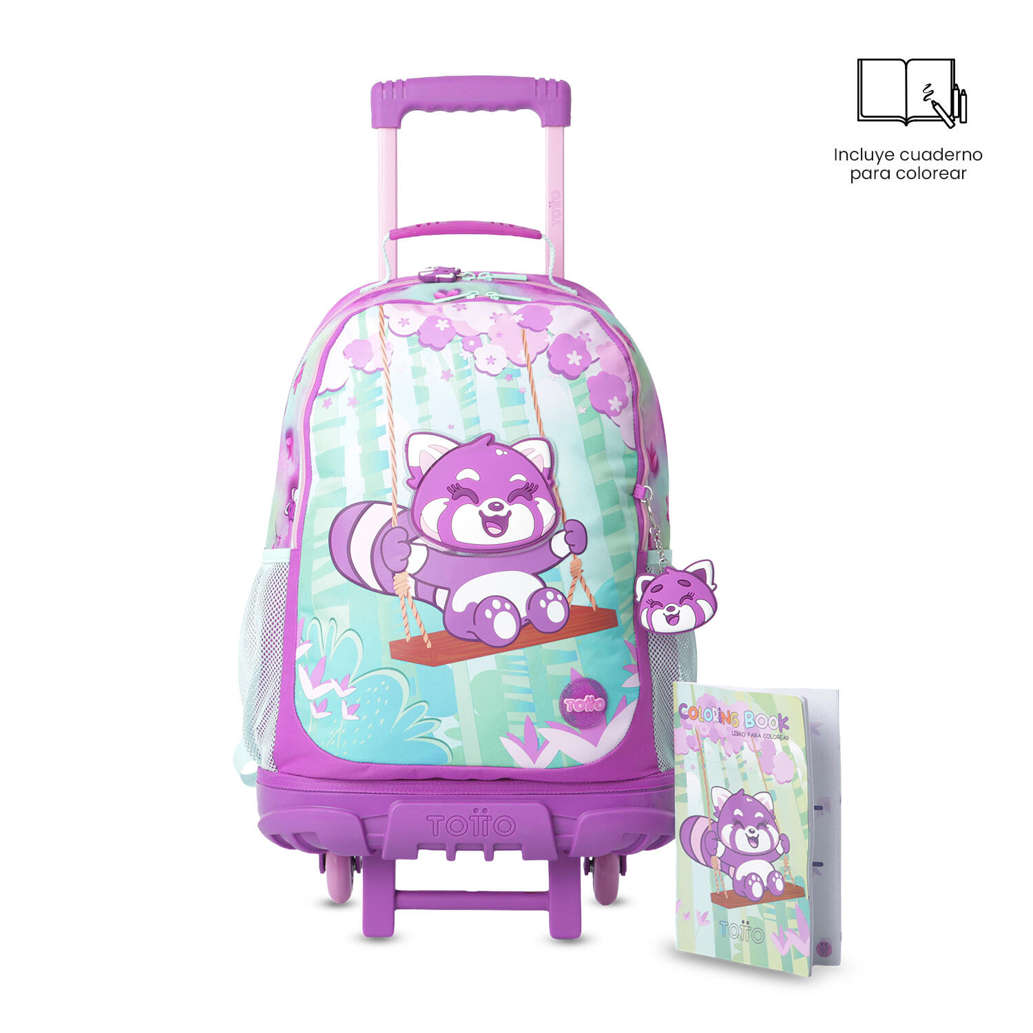 Totto Mochila infantil ruedas Bambu L Bambu Poliéster 33 x 48 x 20 cm 5/5