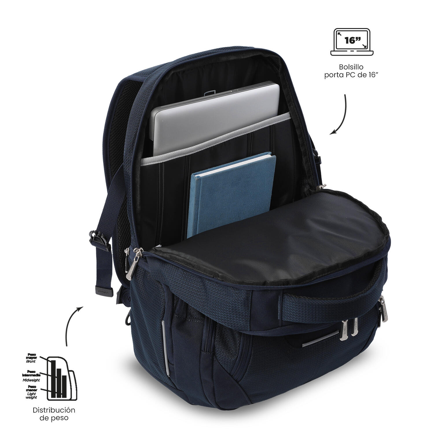 Totto Mochila ejecutiva Polixan 3.0 Salute Poliéster 30 x 48 x 14 cm 5/5