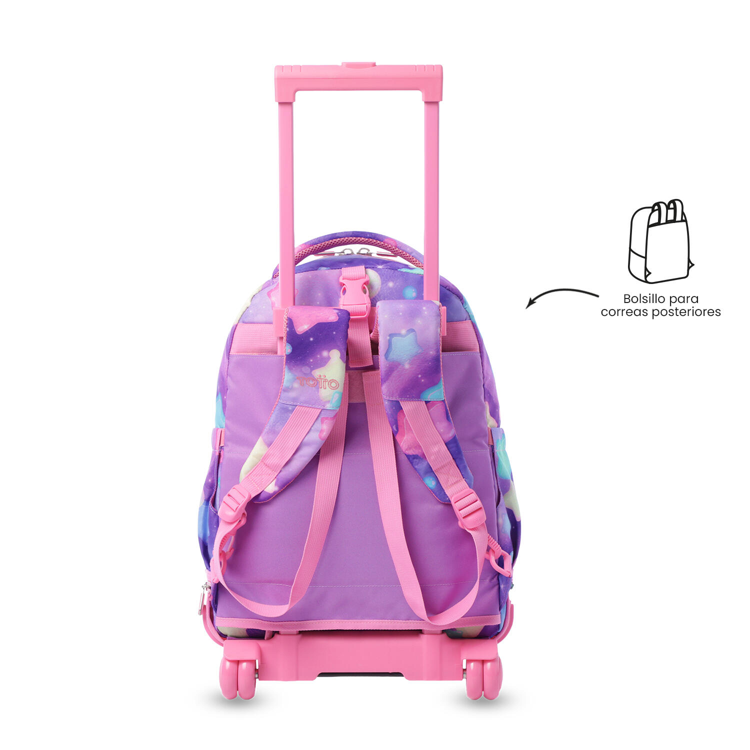 Totto Mochila escolar ruedas Tiza Desmontable Ster Poliéster 32 x 45.5 x 18 cm 4/5