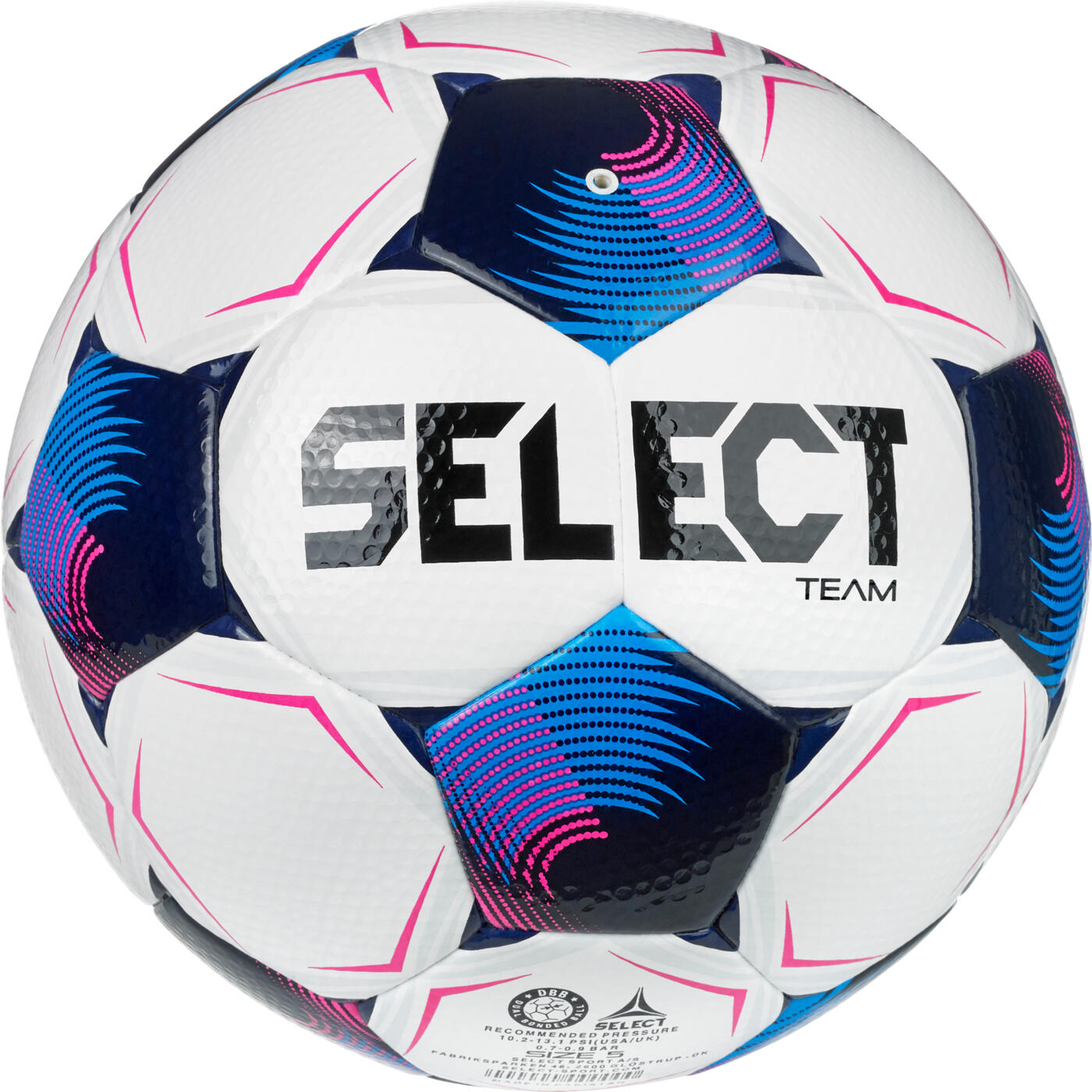 Select Team V26 trainingsbal - wit, blauw - maat 5 2/4