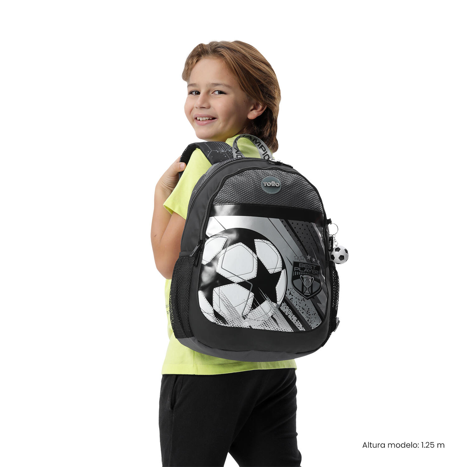Totto Mochila Infantil Champion M Champion Gray Poliéster 32 x 40.5 x 14 cm 2/5