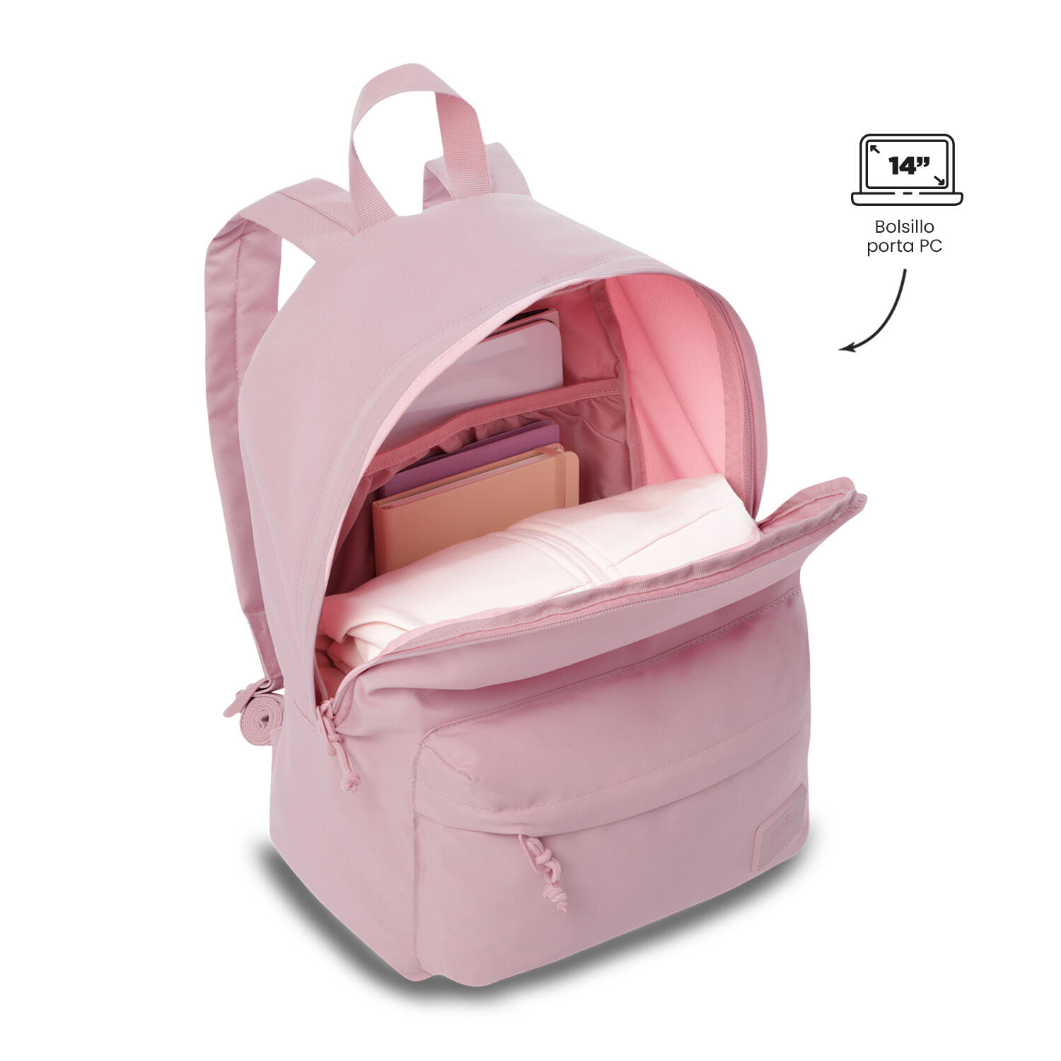 Totto Pack mochila + estuche Kalex Zephyr Poliéster 32 x 40 x 13 cm 5/5