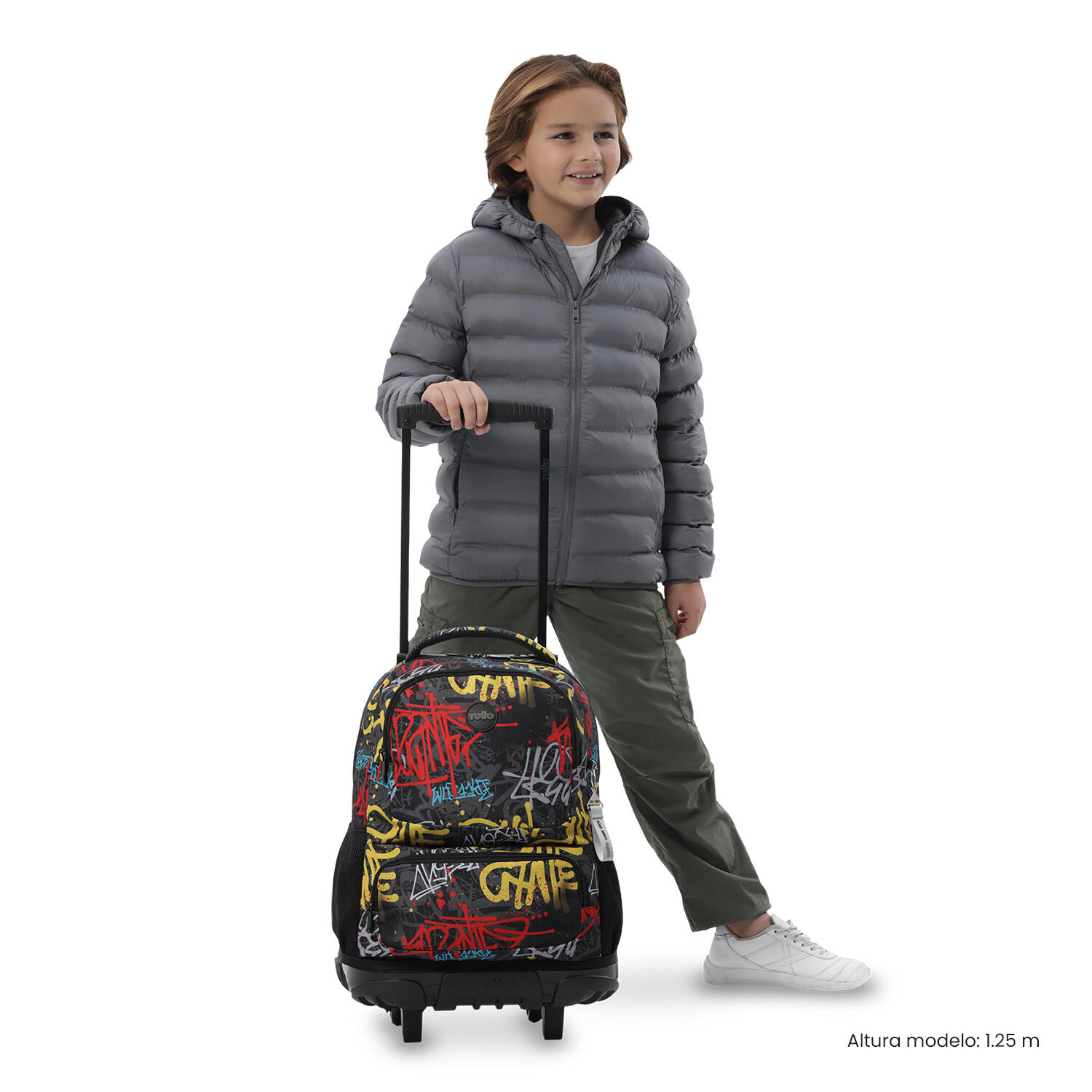 Totto Mochila infantil ruedas SKL L Grafil Poliéster 32 x 45.5 x 18 cm 2/5