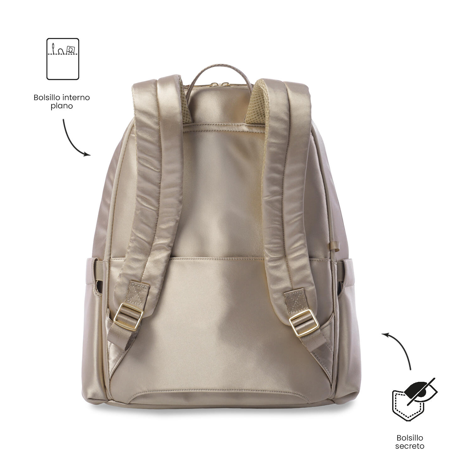 Totto Mochila ejecutiva Bel 2.0 Moonlight Poliéster 28.5 x 40 x 14.5 cm 4/5