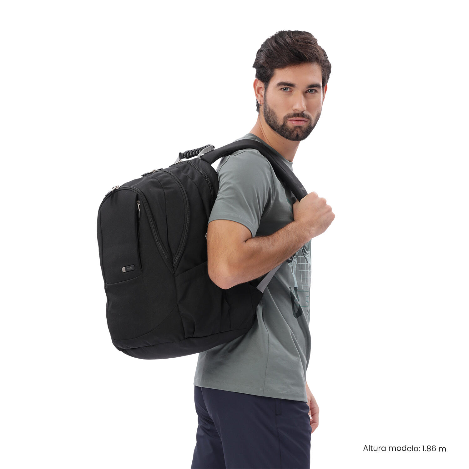 Totto Mochila urbana Krimmler 3.0 Negro/Microchip Poliéster 33 x 48 x 25 cm 2/5