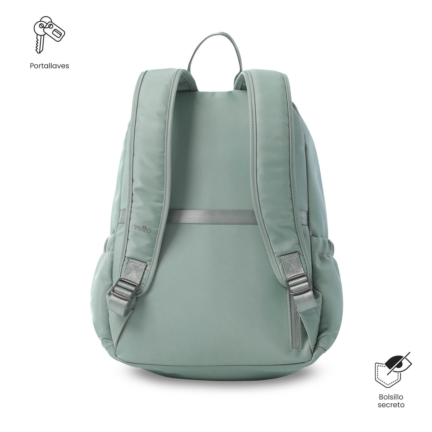 Totto Mochila ejecutiva Corneana  M Green Milieu/Salute/Zephyr Poliéster 29 x 4 4/5