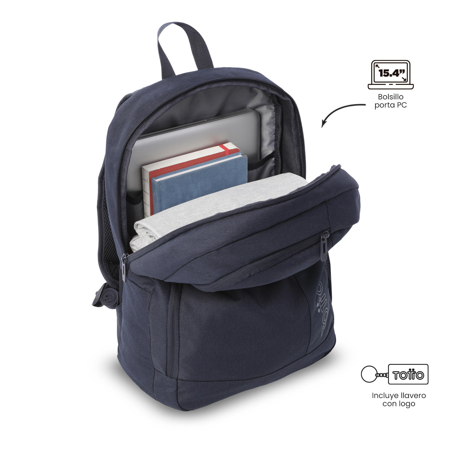 Totto Mochila urbana Kanto Salute Poliéster 30.5 x 45.5 x 16 cm 5/5