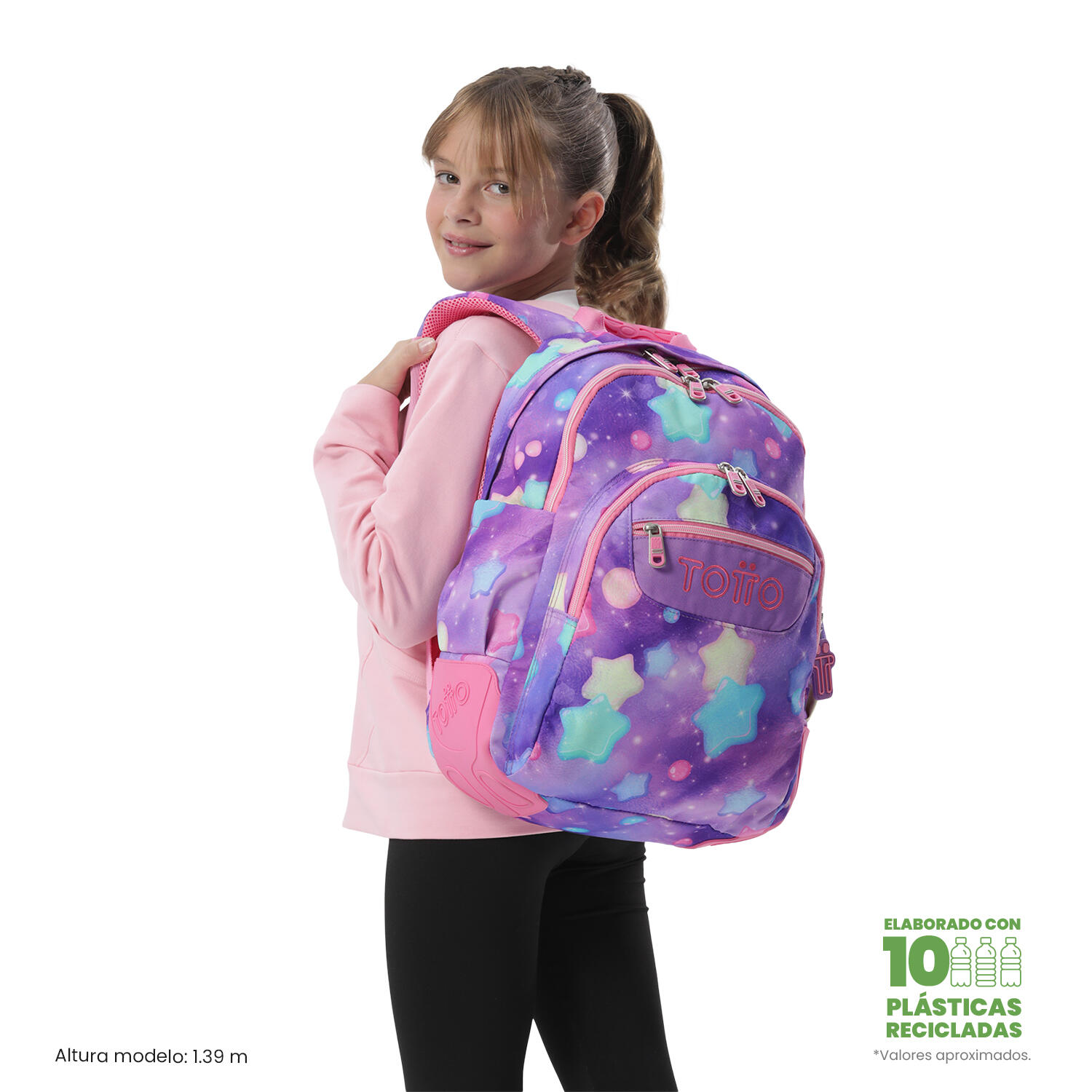 Totto Mochila escolar Rayol Ster Poliéster 33 x 44 x 13.5 cm 2/5