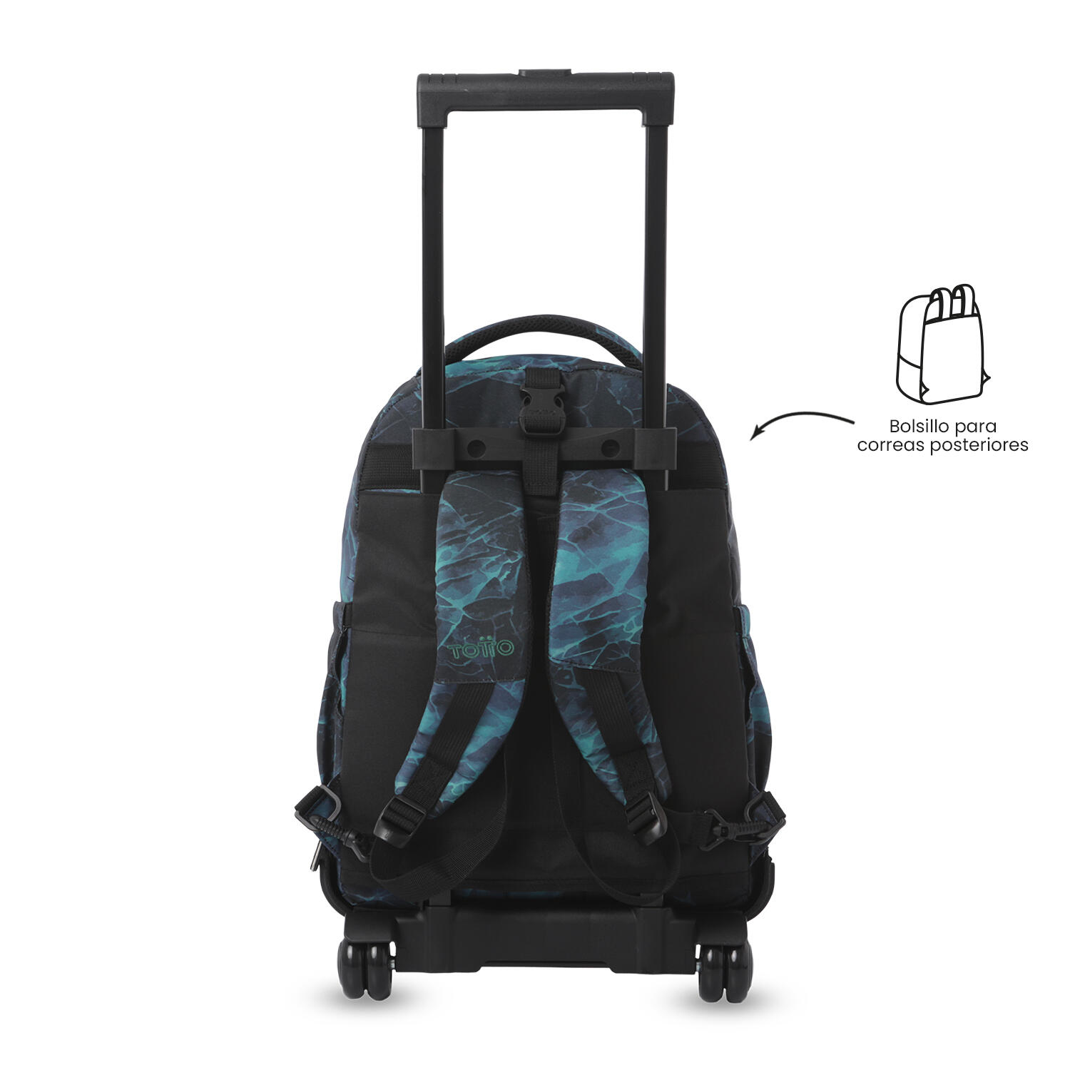 Totto Mochila escolar ruedas Tiza Desmontable Gelido Poliéster 32 x 45.5 x 18 c 4/5
