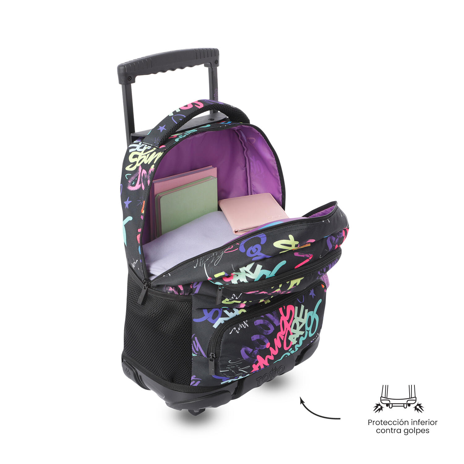 Totto Mochila infantil ruedas SKL L Letry Poliéster 32 x 45.5 x 18 cm 5/5