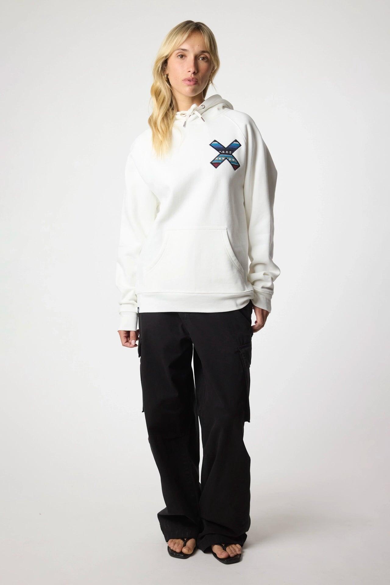 Sudadera con Capucha Blue Banana Blanco Roto de Algodón 100% Orgánico 6/7