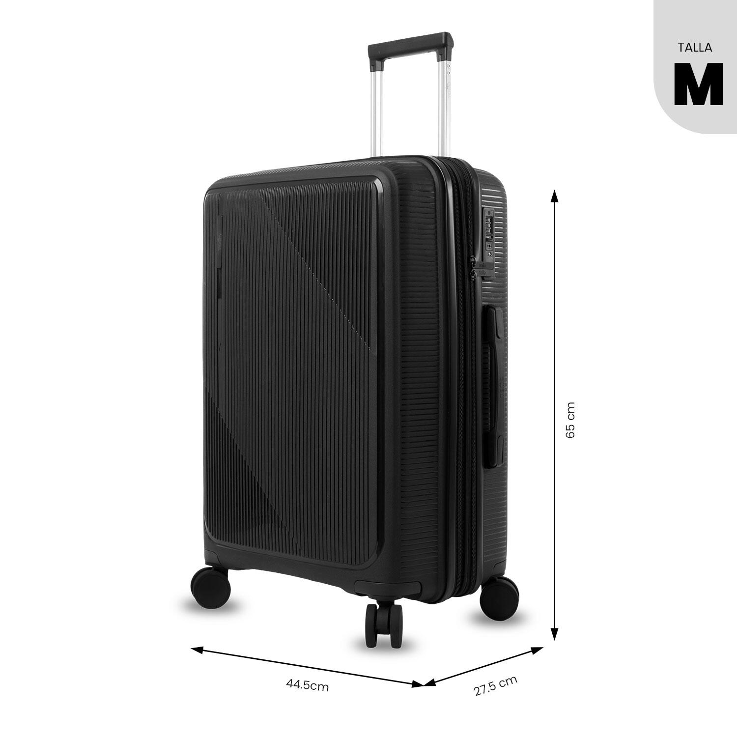 Totto Maleta mediana Drifter Negro/Black Polipropileno 45 x 58.5 x 25.5 cm 3/5