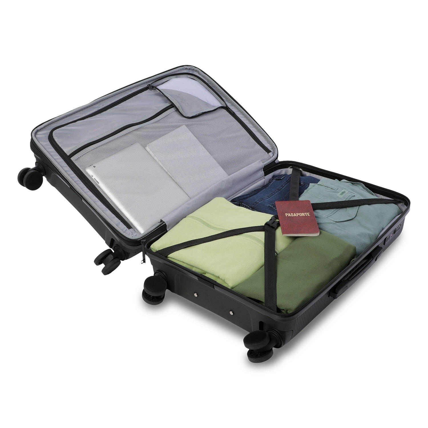 Totto Maleta mediana Drifter Negro/Black Polipropileno 45 x 58.5 x 25.5 cm 4/5