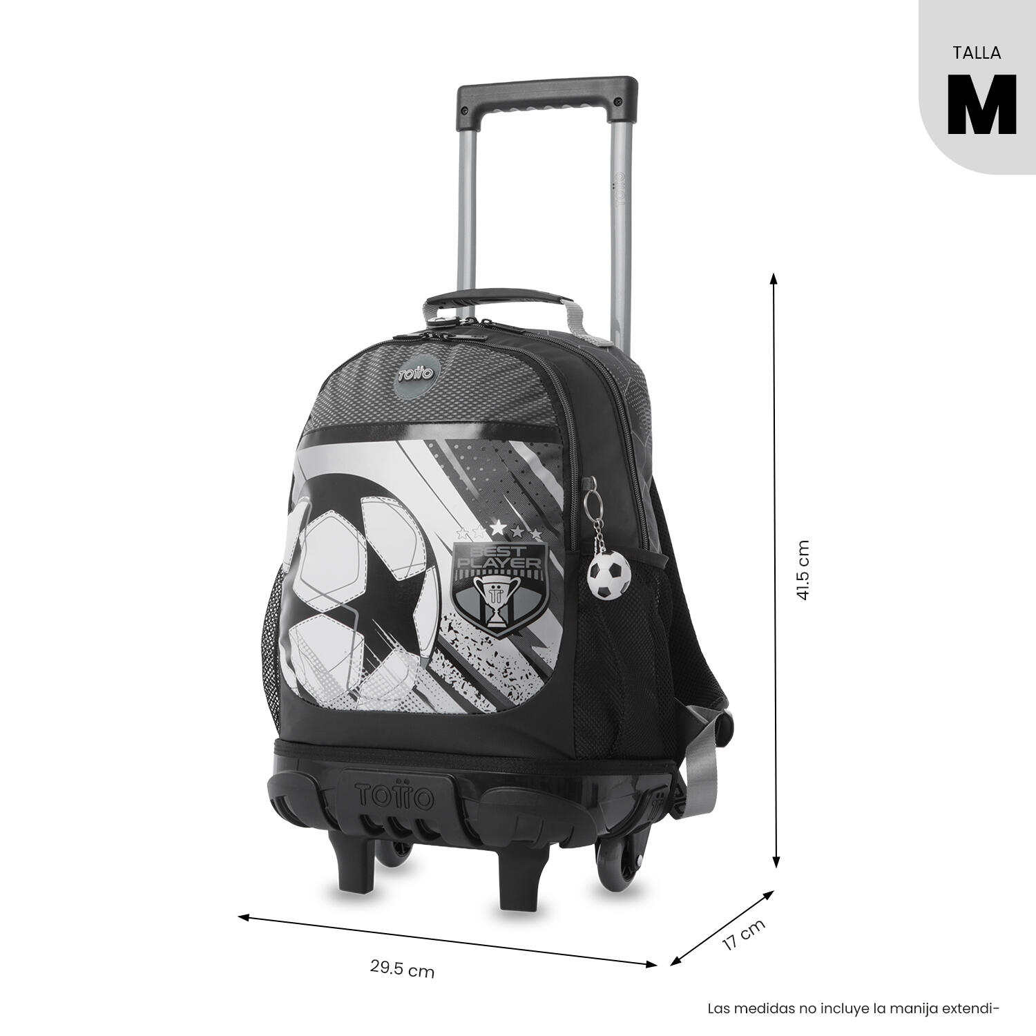 Totto Mochila infantil ruedas Champion M Champion Gray Poliéster 29.5 x 41.5 x 3/5