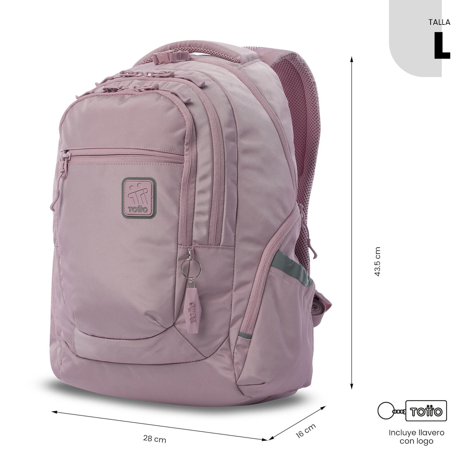 Totto Mochila urbana Eufrates 2.0 Zephyr Poliéster 28 x 43.5 x 16 cm 3/5