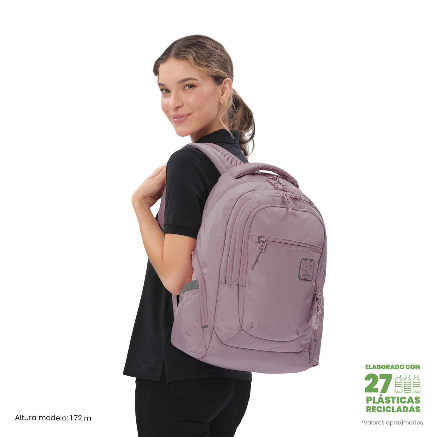 Totto Mochila urbana Eufrates 2.0 Zephyr Poliéster 28 x 43.5 x 16 cm 2/5