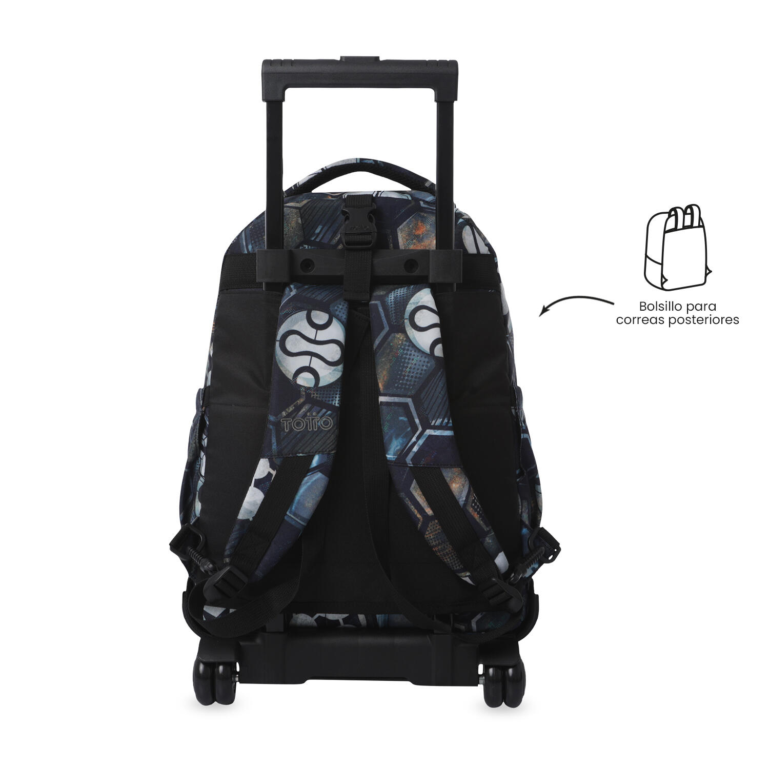Totto Mochila escolar ruedas Tiza Desmontable Verat Soccer Poliéster 32 x 45.5 4/5