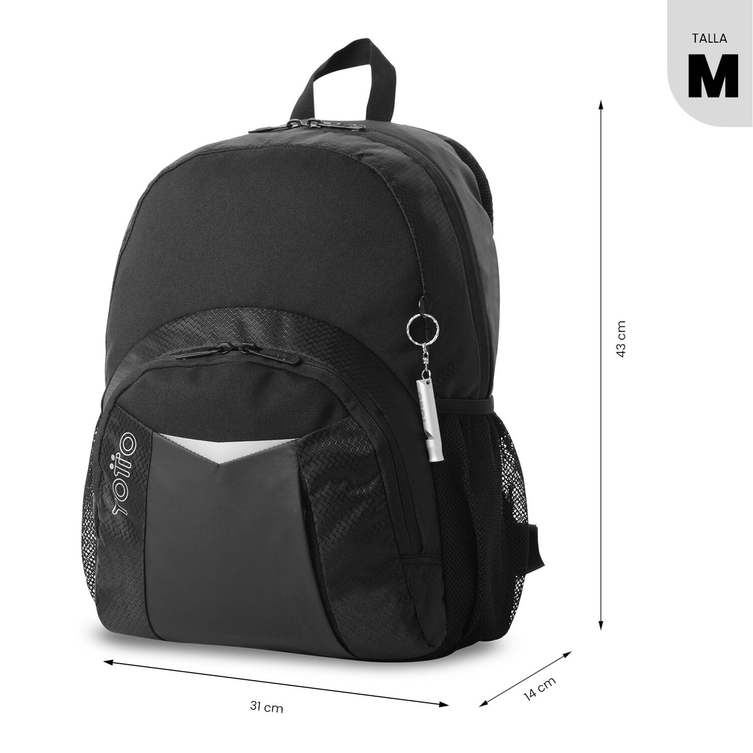 Totto Mochila ejecutiva Teck 3.0 M Negro/Black Poliéster 31 x 43 x 14 cm 3/5