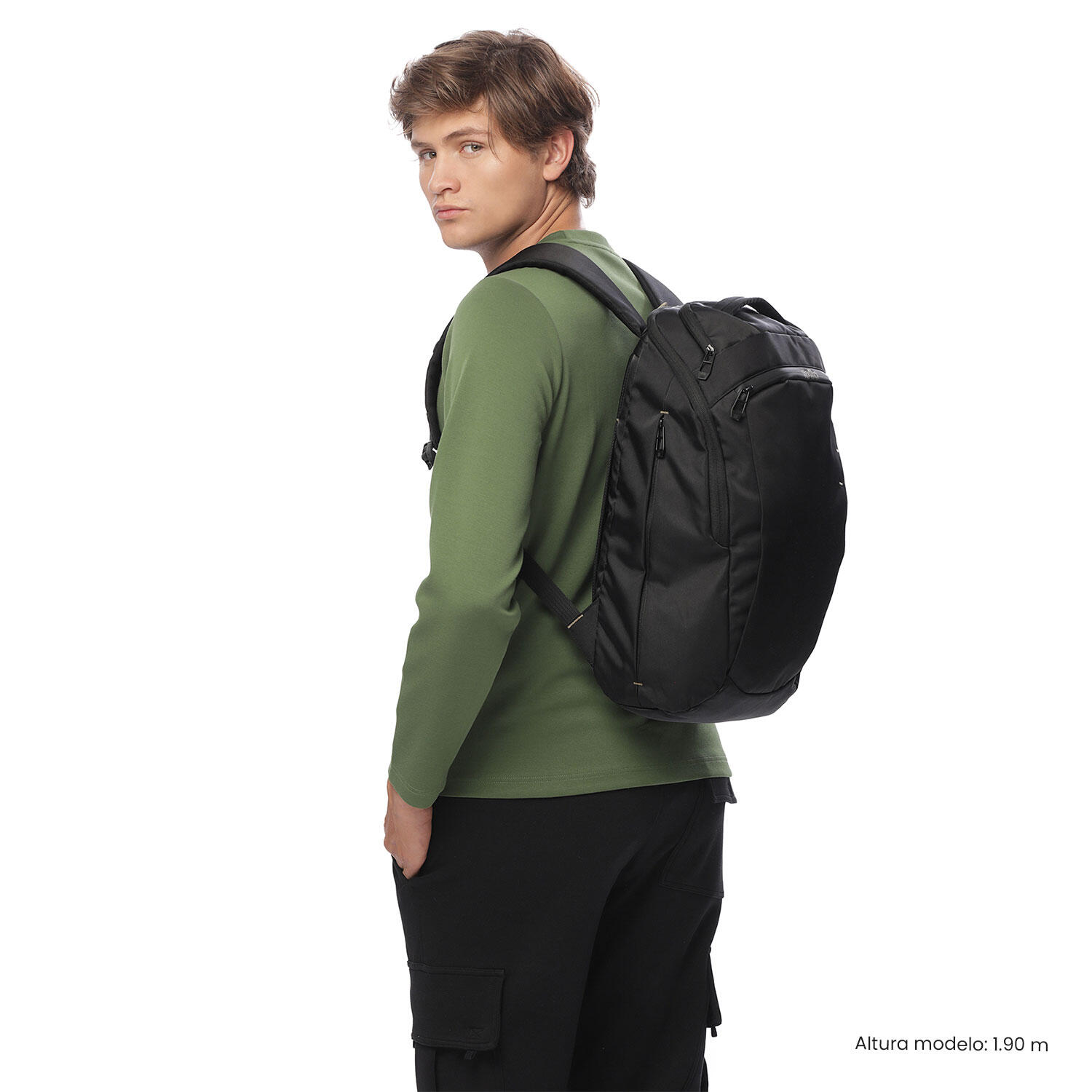 Totto Mochila ejecutiva Daytona Negro/Beige Poliéster 33 x 48 x 12 cm 2/5